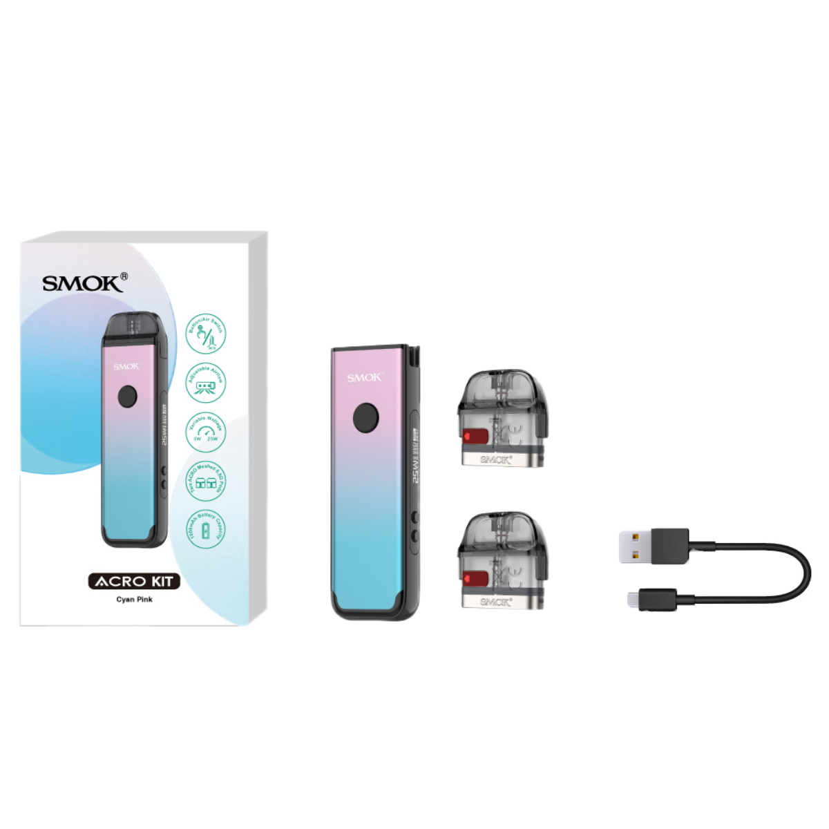 SMOK ACRO 1000mAh Pod Kit SMOK-081D Coffee