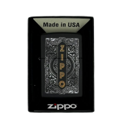 ZIPPO/49535 Classic, покр.Black Matte лат/сталь, черн.