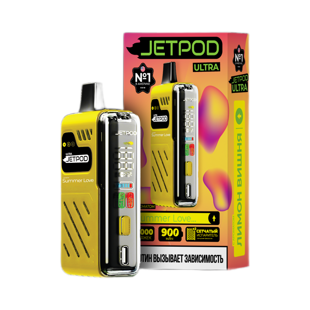 JETPOD ULTRA 14000 Лимон вишня 2%