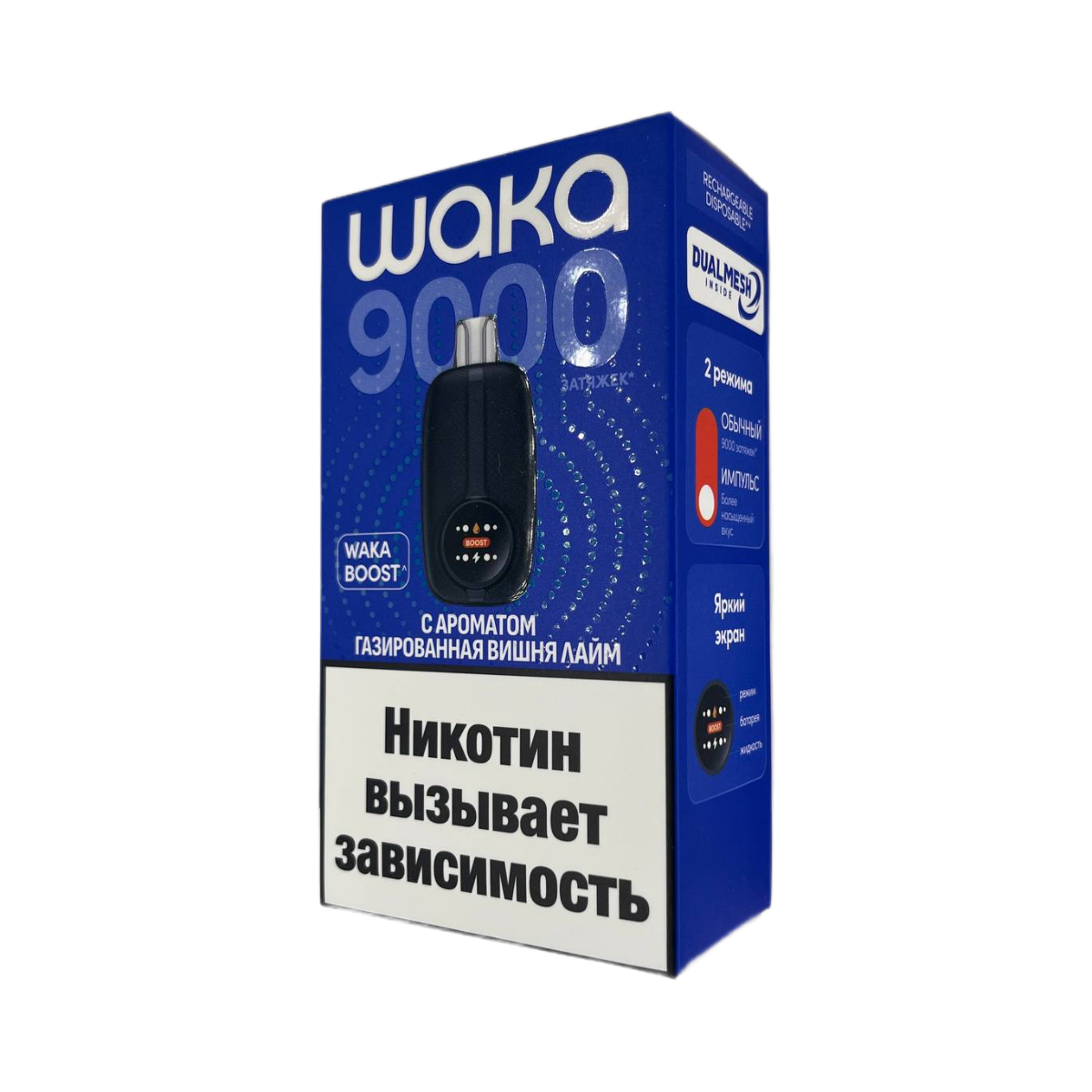WAKA NOVO 9000 HARD Газированная вишня лайм 1.8%
