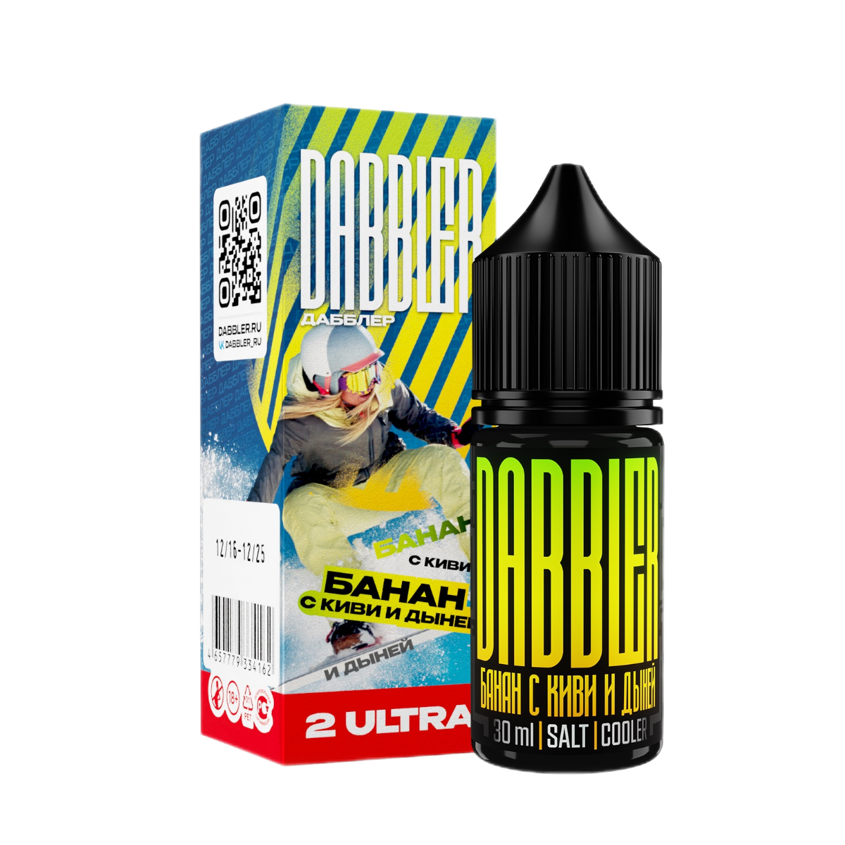 Dabbler Salt chubby Банан киви дыня 30мл 2 ultra