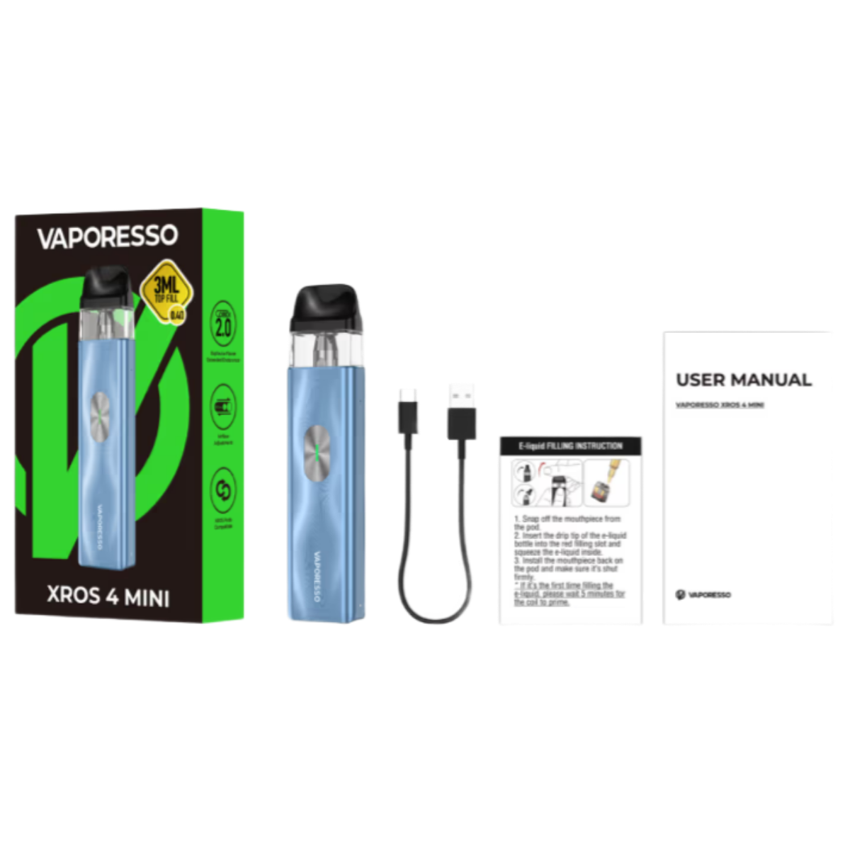 Vaporesso XROS 4 Mini 1000 mAh Pod Kit Ice Purple