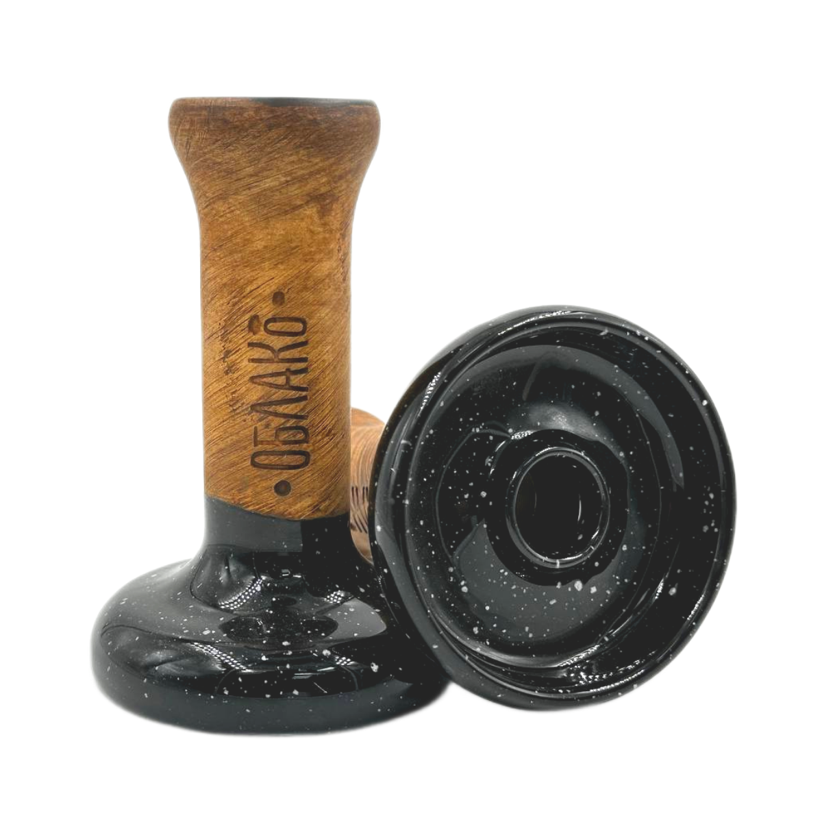 Кальянная чашка керамическая ОБЛАКО GLAZE STD Phunnel L черный космос