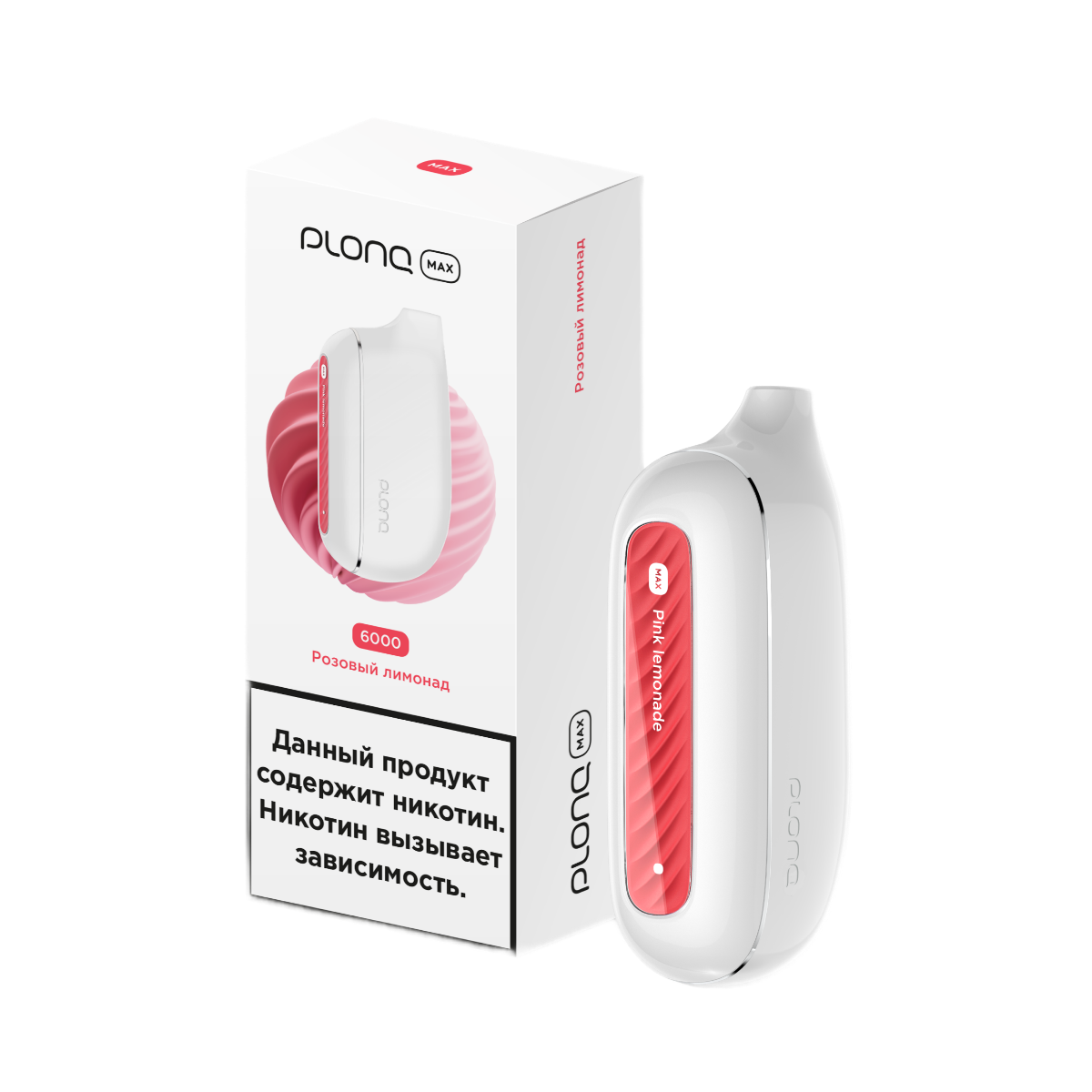 PLONQ MAX 6000 Розовый лимонад 2%