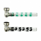 Трубка TVC стеклянная с сеткой с рисунком L9.5см