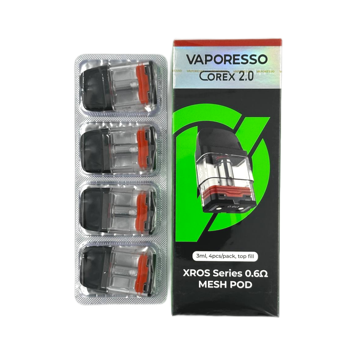 VAPORESSO XROS 0.6ohm 3ml COREX 2.0 Pod  (в упак. 4 шт.)