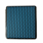 21415 Портсигар FARO д/20 сиг 80мм, ПВХ "ткань синий"