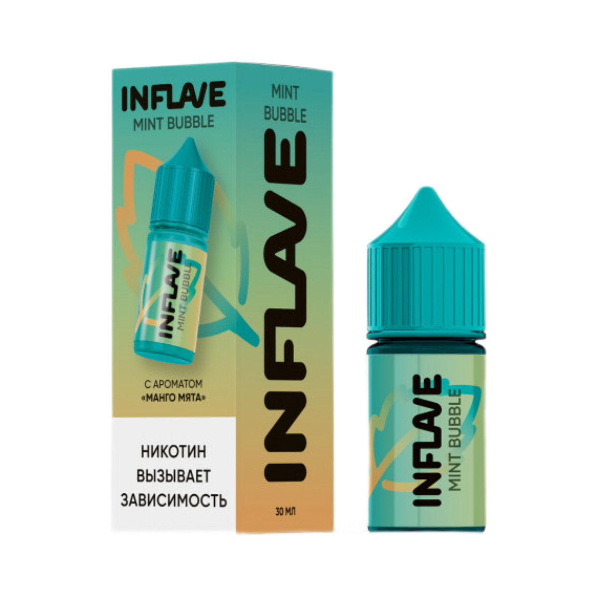 INFLAVE BUBBLE Манго мята 30мl. 2 %