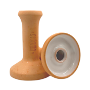 Кальянная чашка керамическая ОБЛАКО MONO Phunnel L оранжевый с белой