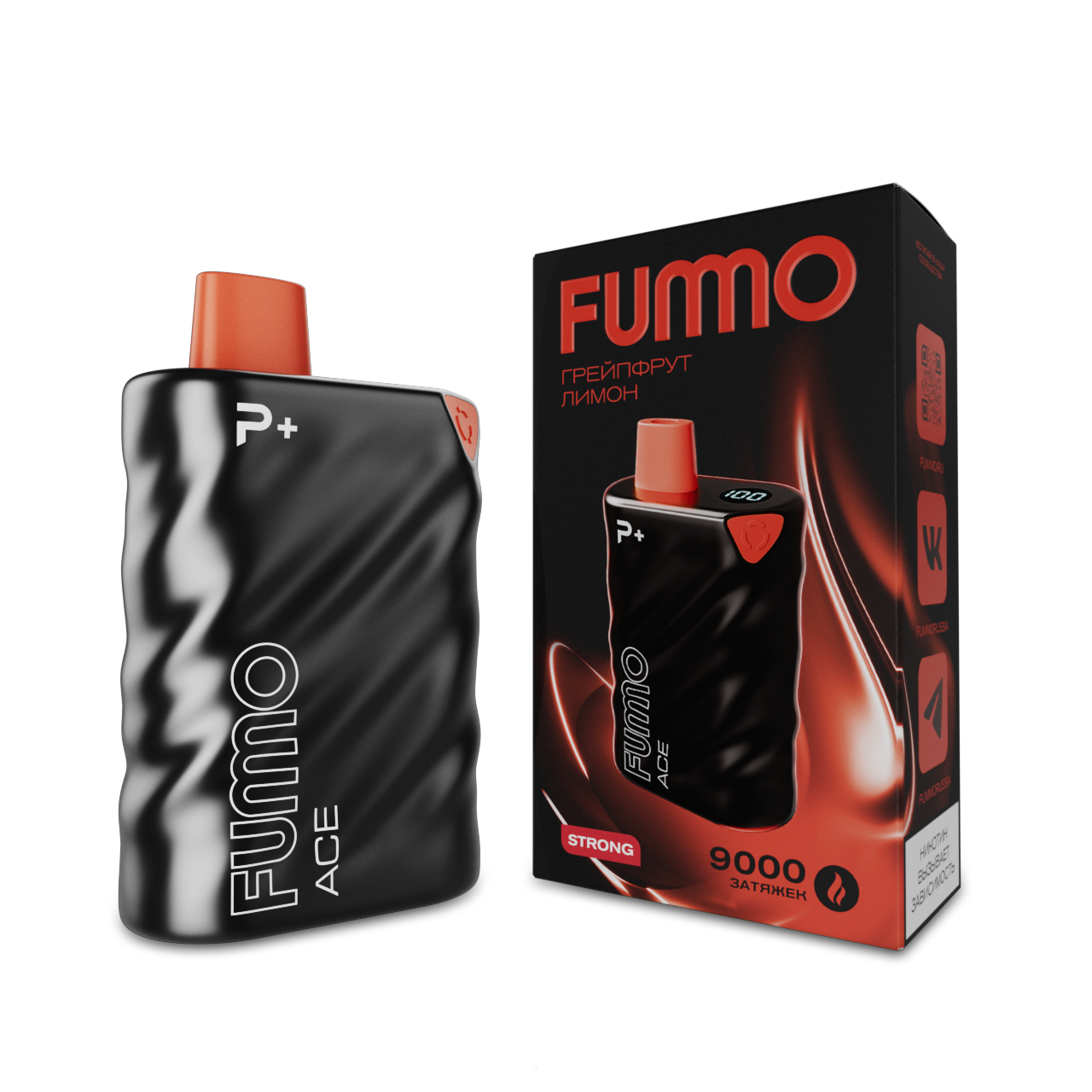 FUMMO ACE 9000 Грейпфрут лимон 2%