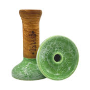 Кальянная чашка керамическая ОБЛАКО GLAZE STD Phunnel M салатово-белый мрамор