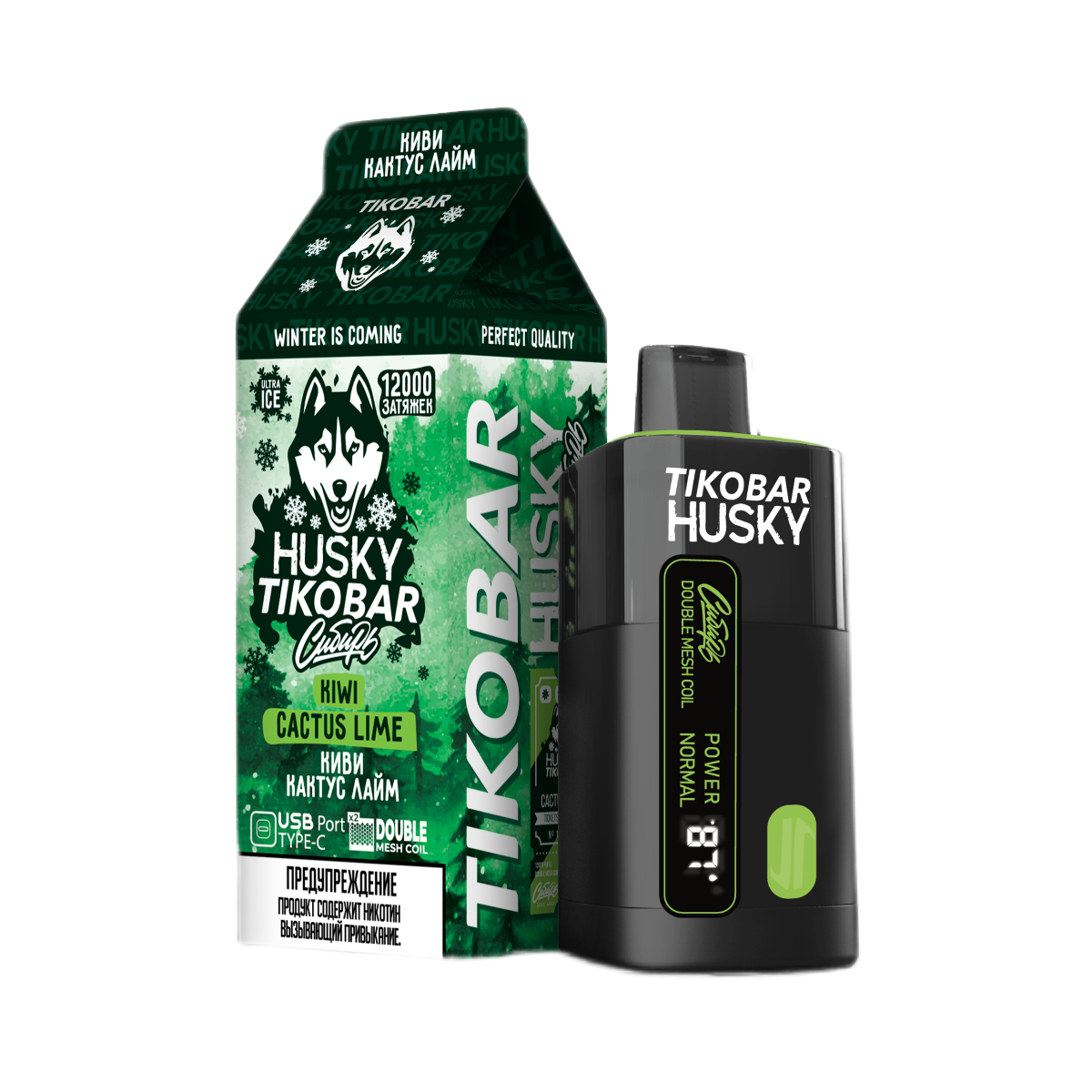 TIKOBAR HUSKY СИБИРЬ 12000 Киви кактус лайм 2%