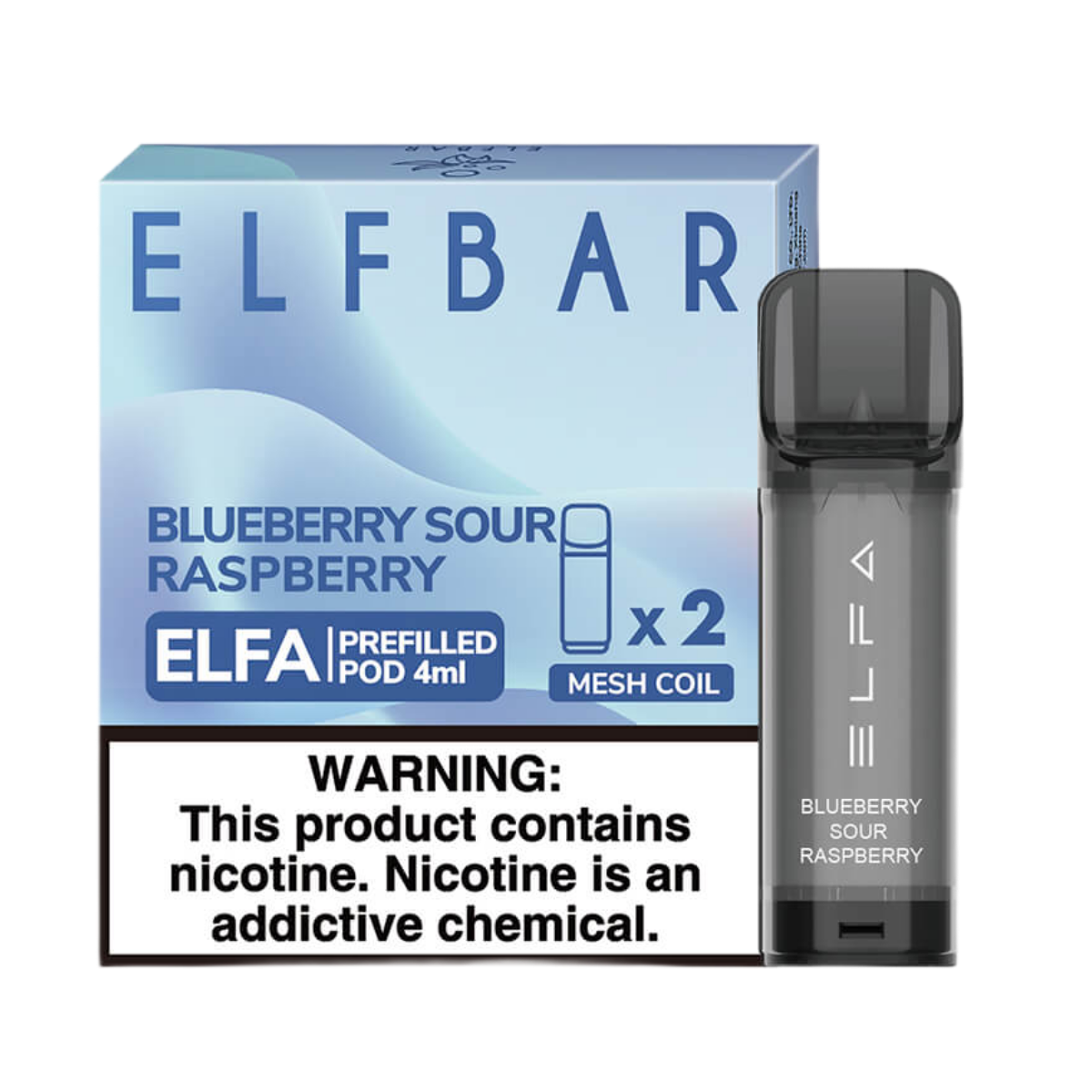 Картридж ELFBAR Черничная сахарная вата 4мл х 2шт