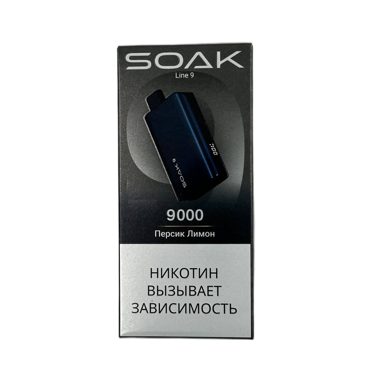 SOAK 9 LINE 9000 Персик лимон 2%