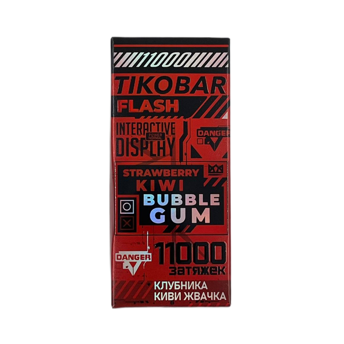 TIKOBAR FLASH 11000 Клубника киви жвачка 2%