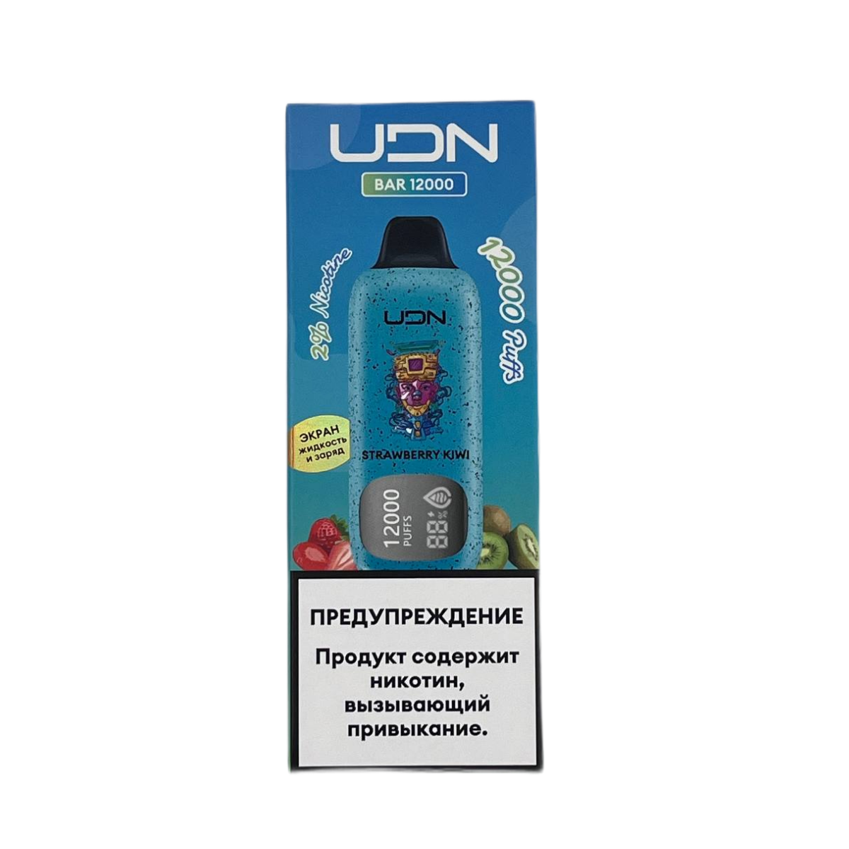 UDN BAR 12000 Клубника киви 2%