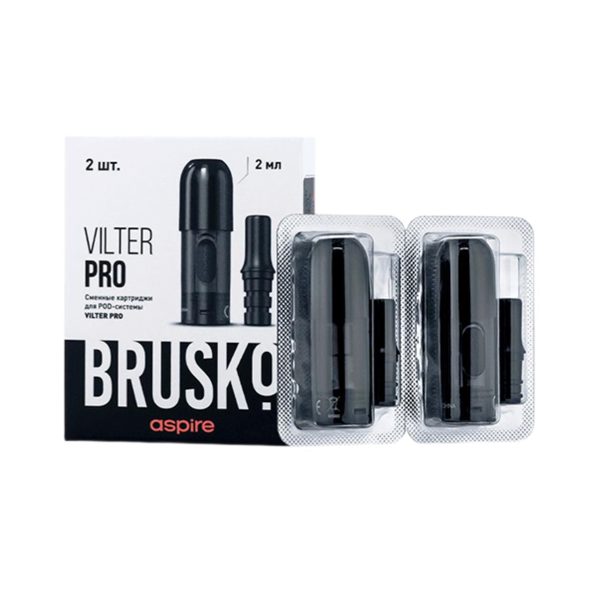 Картридж BRUSKO VILTER PRO 1.2 Ом (уп. 2 шт)