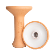 Кальянная чашка керамическая ОБЛАКО MONO Phunnel M оранжевый с белой