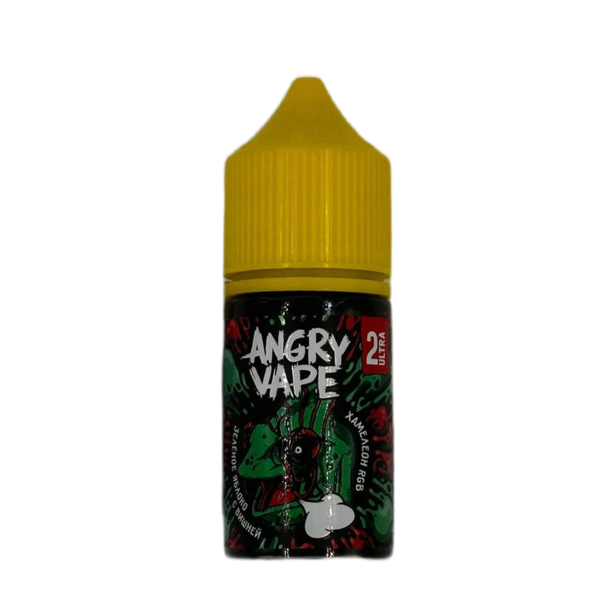 Angry Vape Salt Ultra Хамелеон RGB (зеленое яблоко с вишней) 30мл 2%