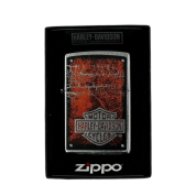 ZIPPO/49658 Harley-Davidson® покр.Street Chrome™, лат/сталь, серебр., матов.