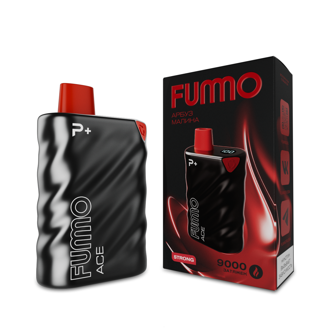 FUMMO ACE 9000 Арбуз малина 2%