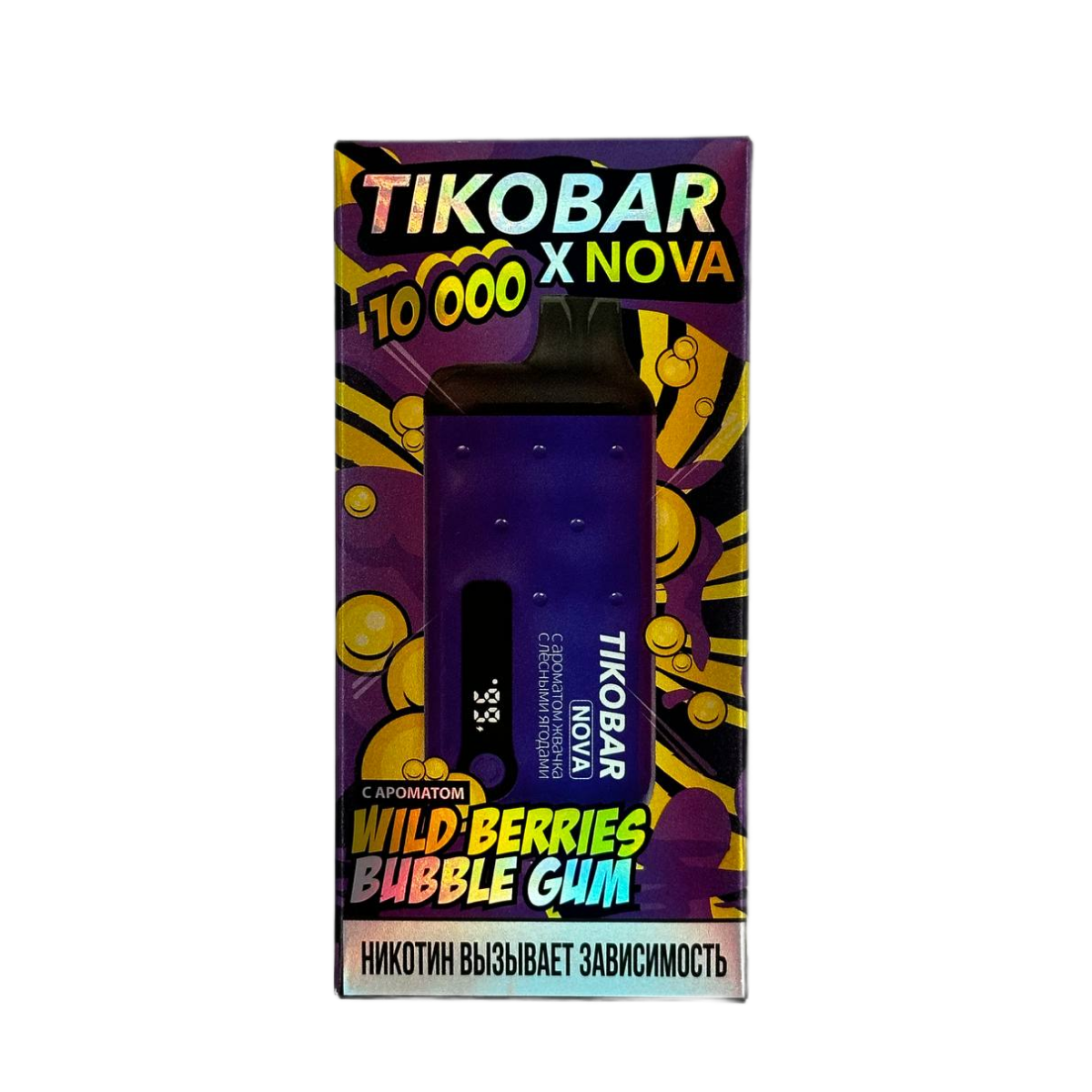 TIKOBAR 10000 NOVA Жвачка с лесными ягодами 2%