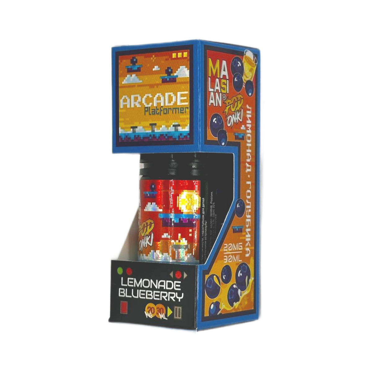POD ONKI ARCADE Лимонад голубика 30мл.20мг.
