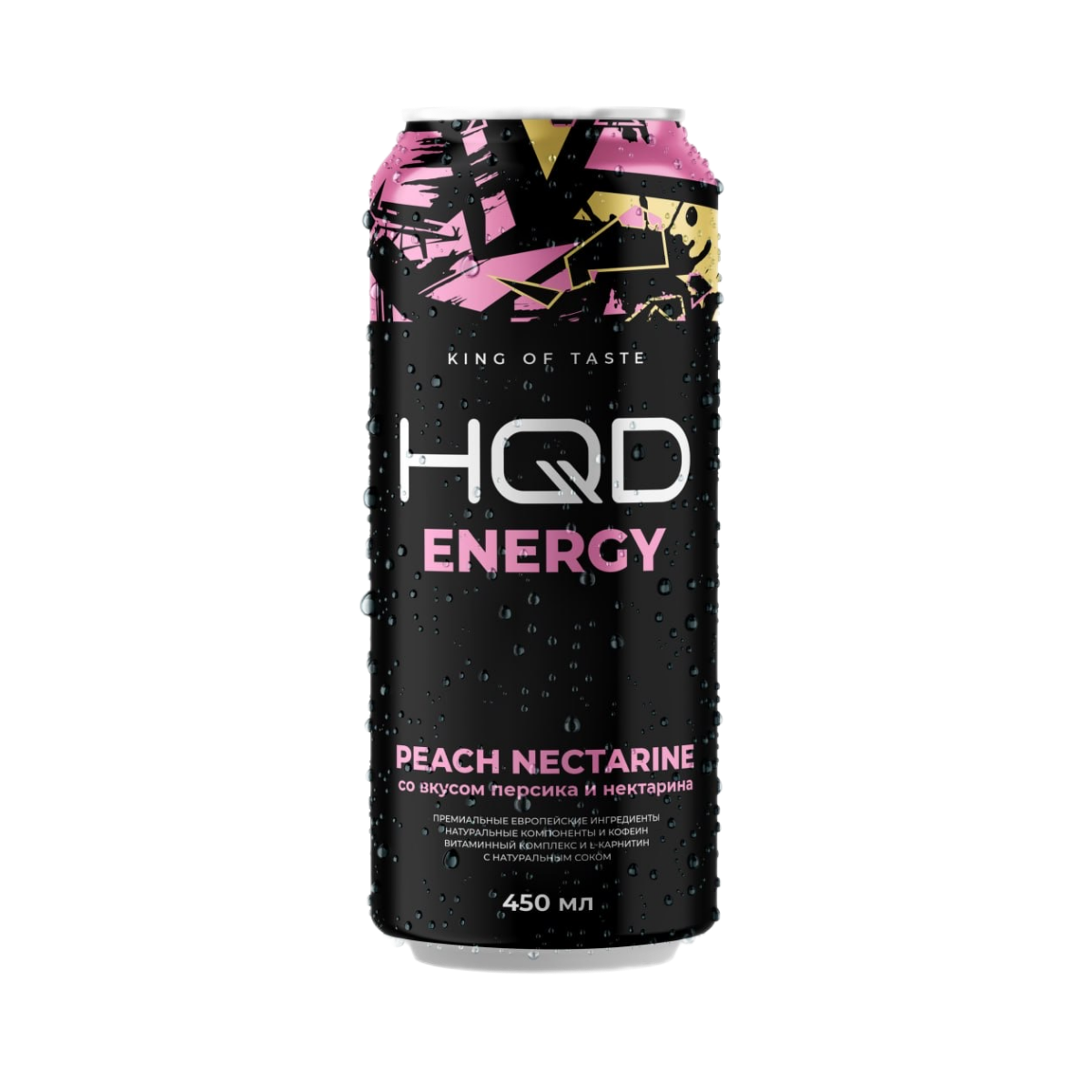 Напиток HQD Energy Peach Nectarine / Персик нектарин (0,45 л)