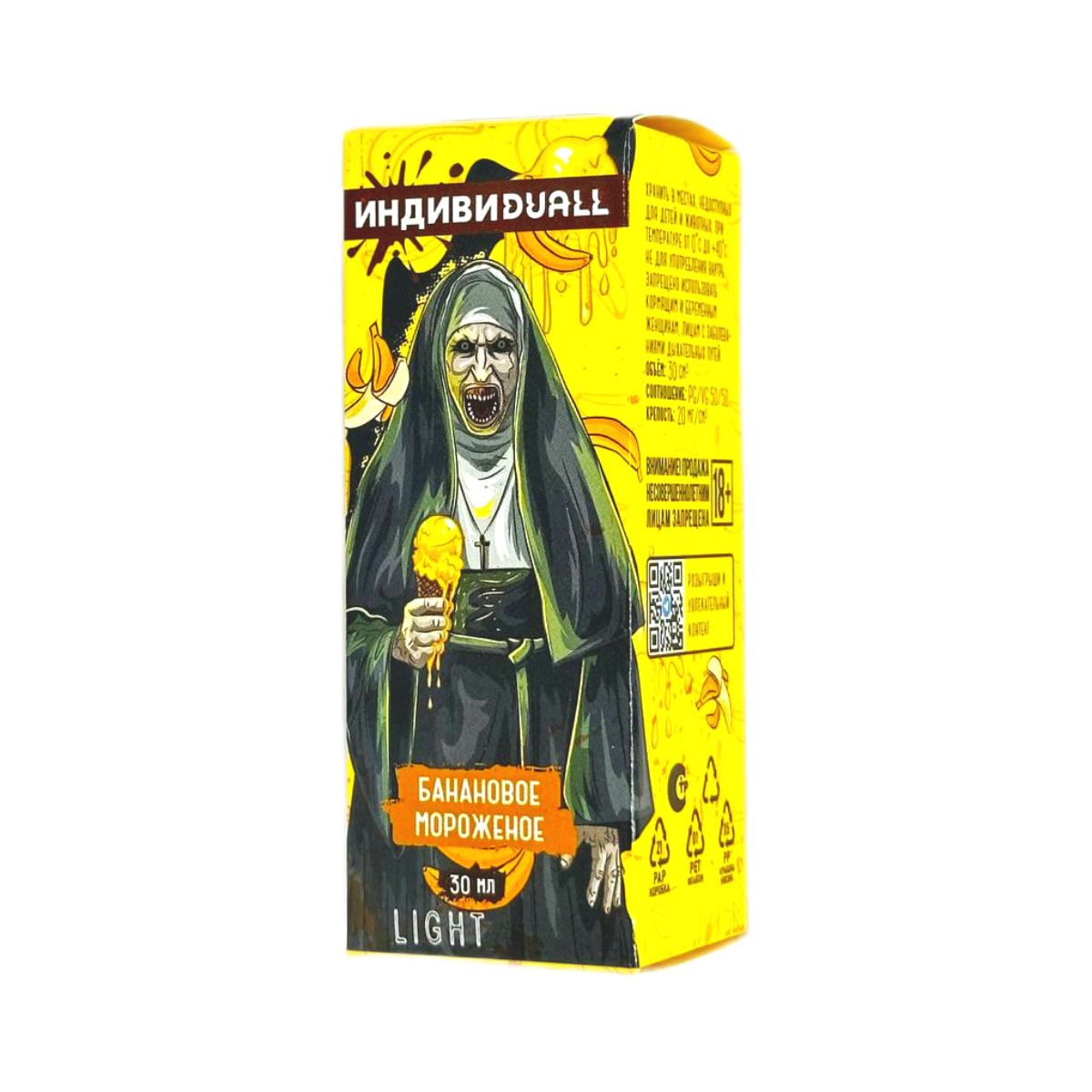 DUALL ИНДИВИДУDUALL Light Банановое мороженое 30мл.20мг.