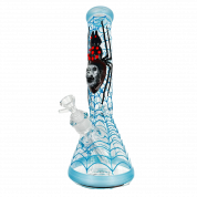 Бонг TVC 35см прозрачный с инкрустацией