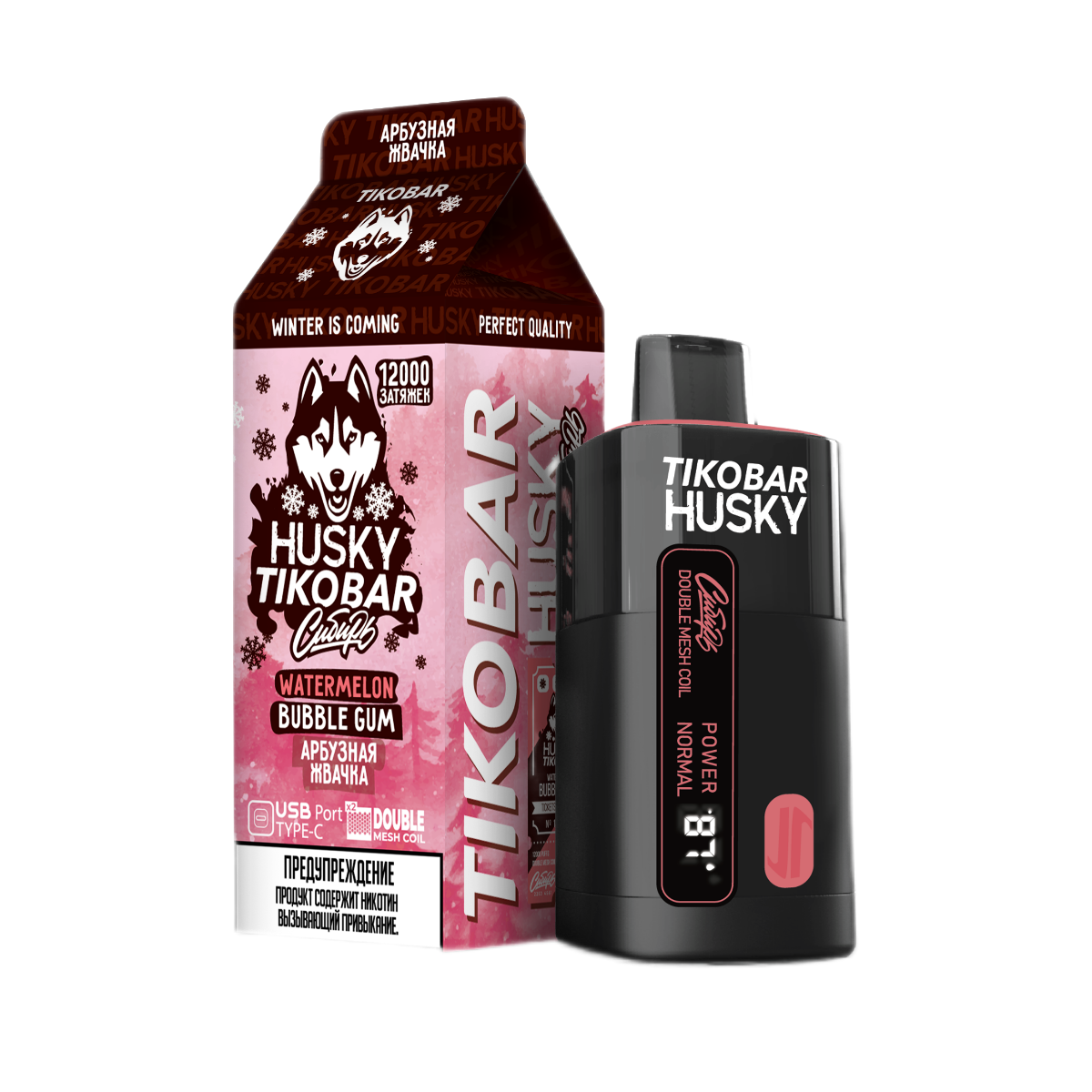 TIKOBAR HUSKY СИБИРЬ 12000 Арбузная жвачка 2%