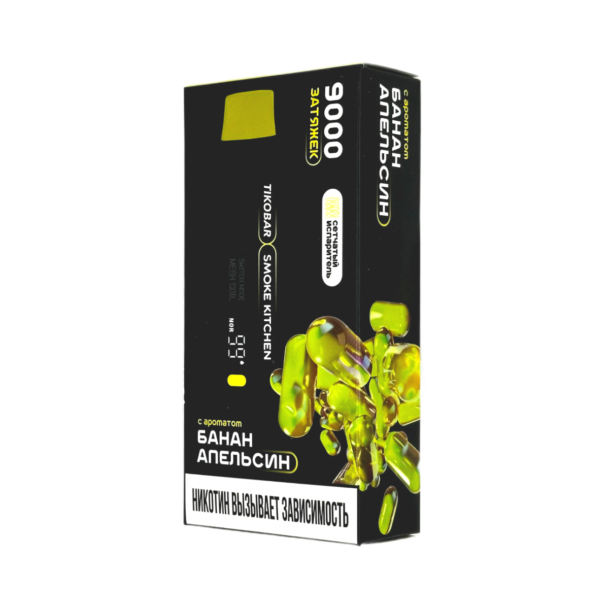TIKOBAR SOLOx SMOKE KITCHEN 9000 Банан апельсин 2%