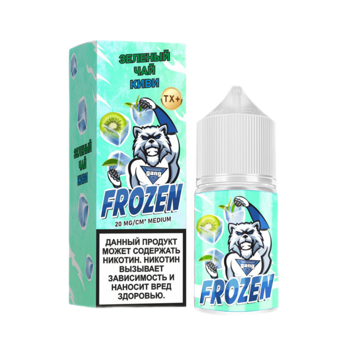 GANG FROZEN Medium Зеленый чай с киви 30мl. 20мг