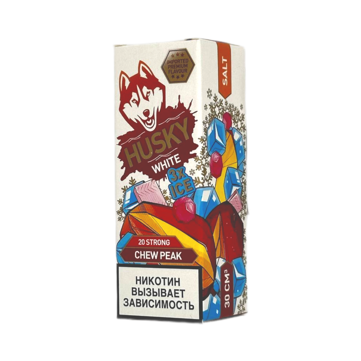 HUSKY SALT strong WHITE Ледяная жвачка с манго 30мл.20мг.