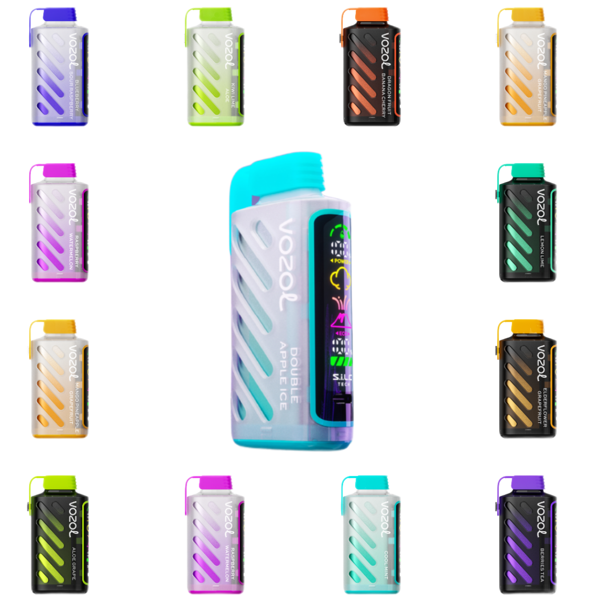 VOZOL GEAR POWER 20000 Малина арбуз 2%