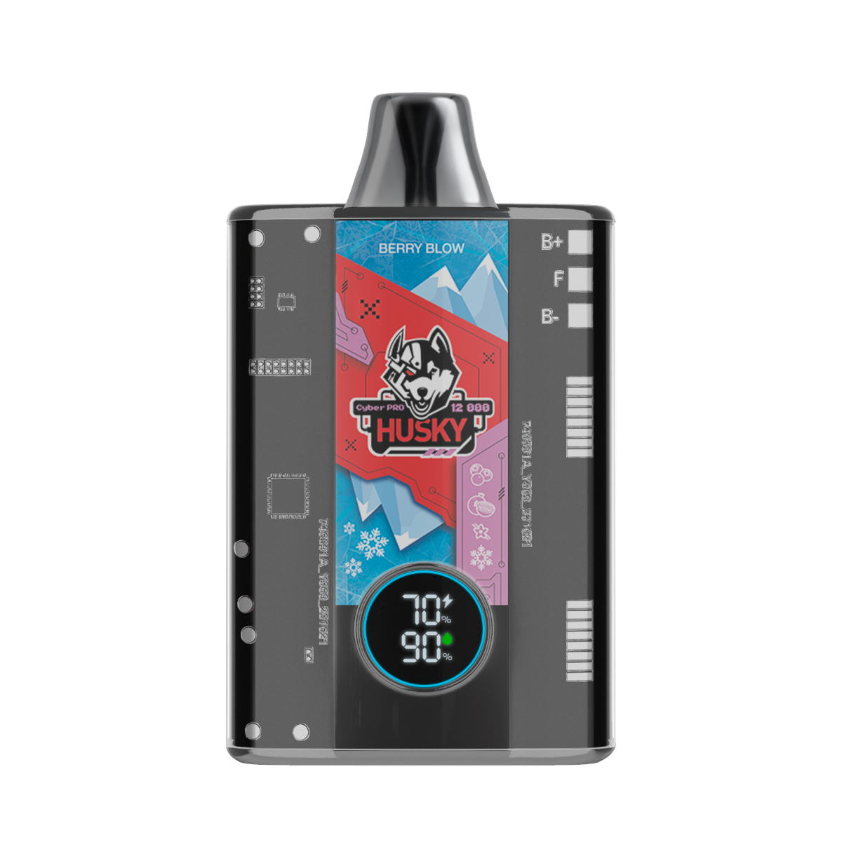 HUSKY CYBER PRO 12000 Черника гранат ваниль лед 2%