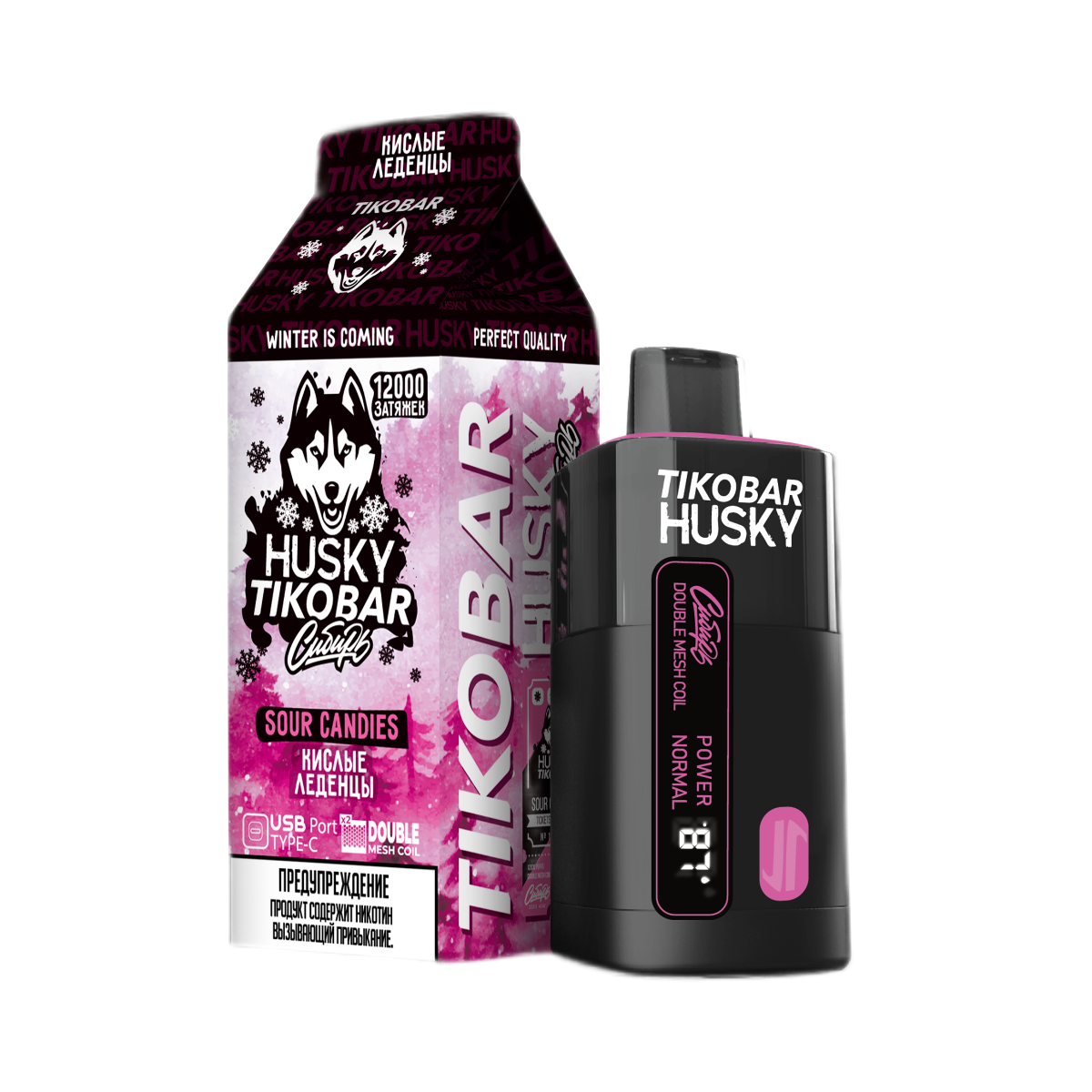 TIKOBAR HUSKY СИБИРЬ 12000 Кислые леденцы 2%