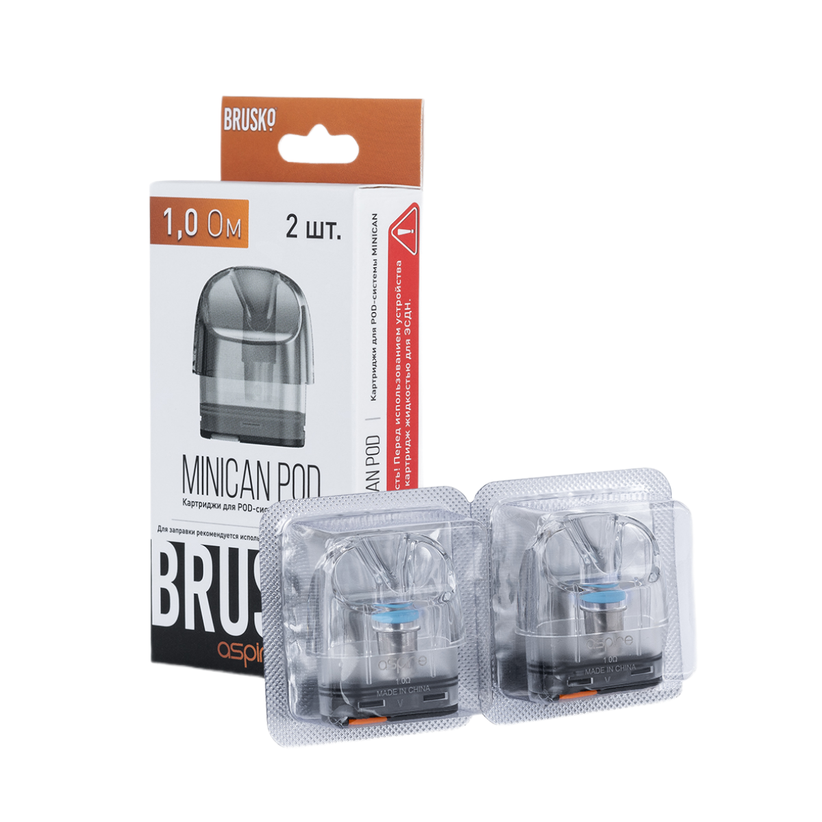 BRUSKO MINICAN 3 мл 1.0 Ом (уп. 2 шт)