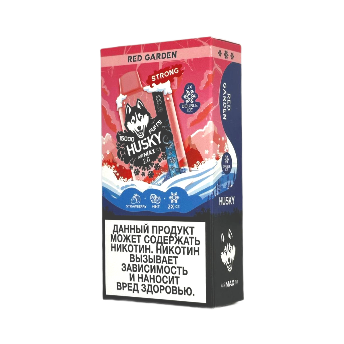 HUSKY AIRMAX 2.0 15000 Strong Клубника мята 2%