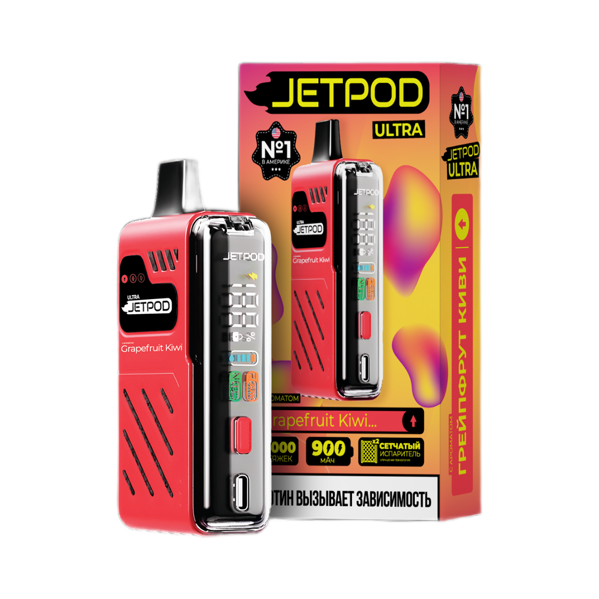 JETPOD ULTRA 14000 Грейфрут киви 2%