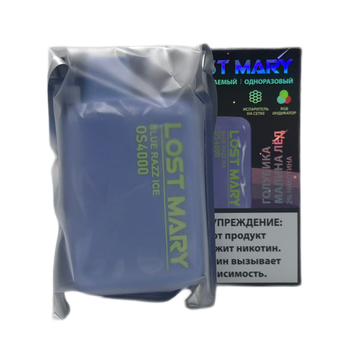 LOST MARY OS 4000 Голубика малина лёд 2%