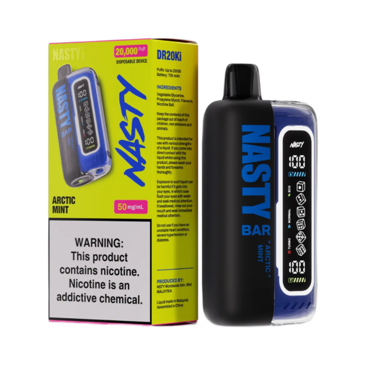 NASTY BAR XL 20000 Арктическая мята 2%