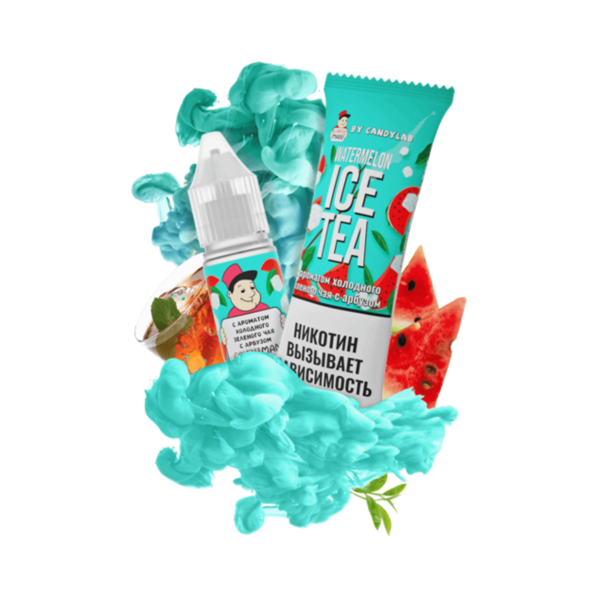CANDYMAN Холодный зеленый чай с арбузом 10мл.15мг