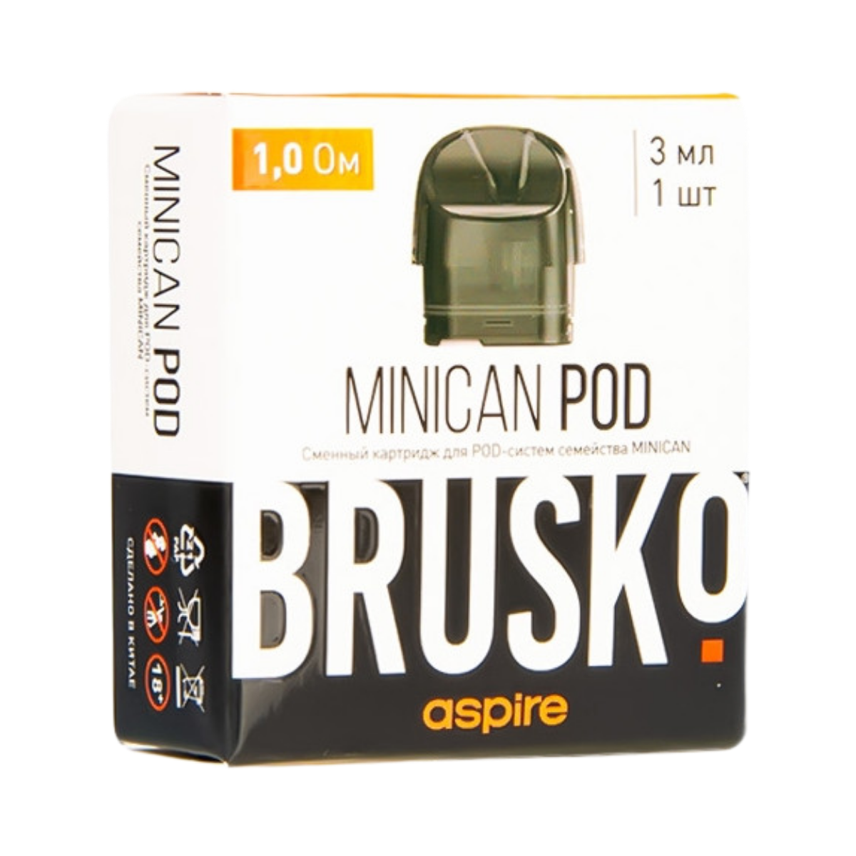 BRUSKO MINICAN POD 1.0 Ом 3 мл (уп. 1 шт)