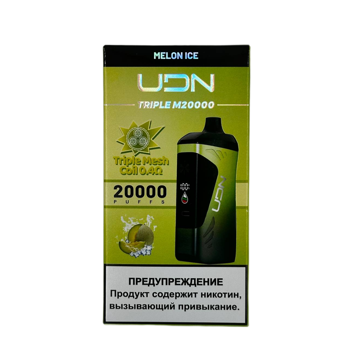 UDN TRIPLE M 20000 Дыня лед 2%