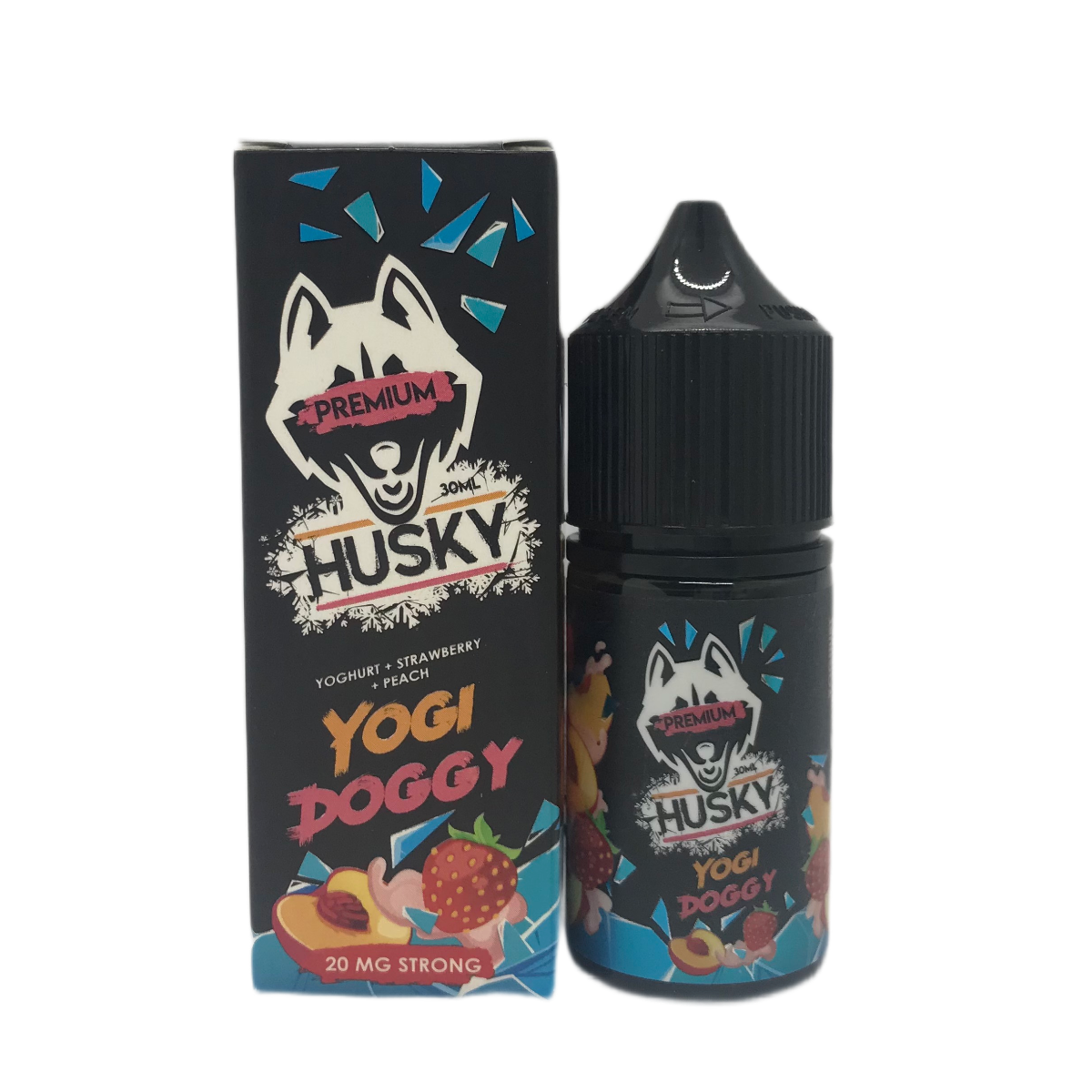 HUSKY Premium strong Ледяной йогурт персик клубника 30мл 2%