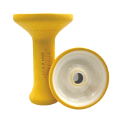 Кальянная чашка керамическая ОБЛАКО MONO Phunnel M желтый с белой