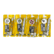 Трубка Блистер TVC металл с гриндером и сеткой Три черепа L7/D3 см.