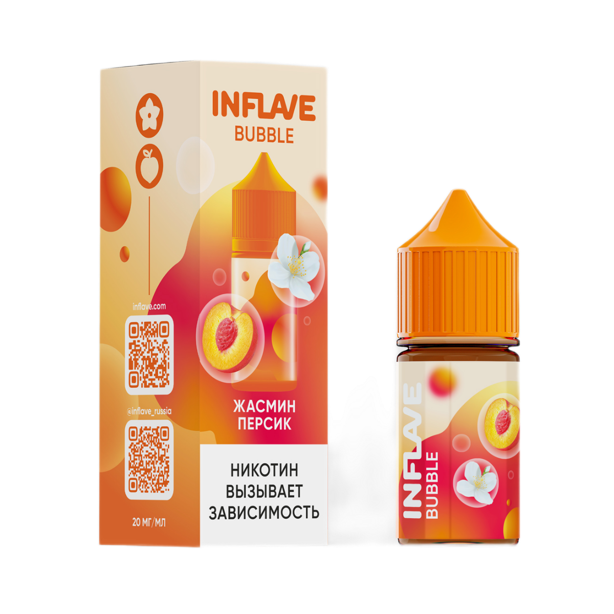 INFLAVE BUBBLE Жасмин персик 30мl. 2%