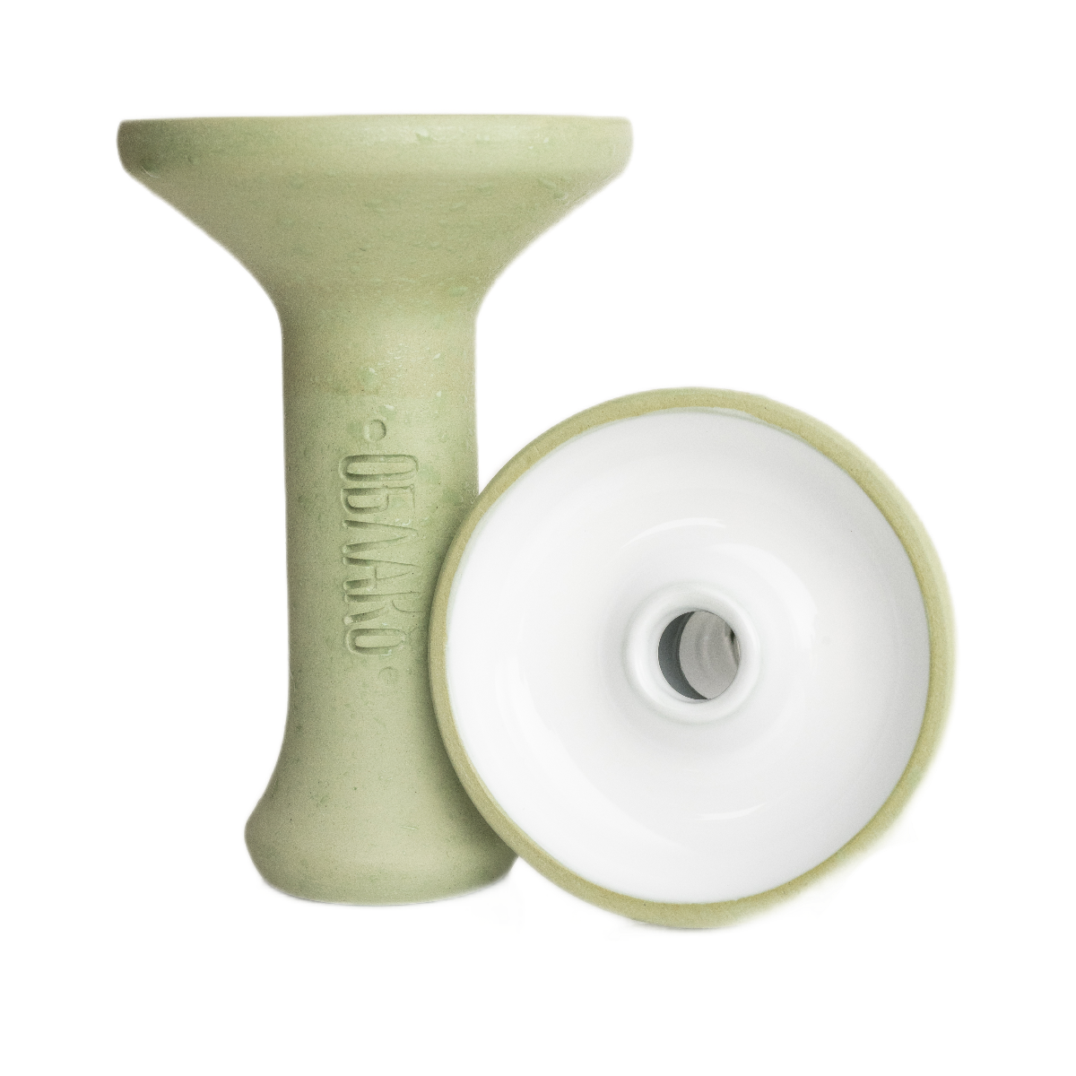 Кальянная чашка керамическая ОБЛАКО MONO Phunnel M салатовый с белой